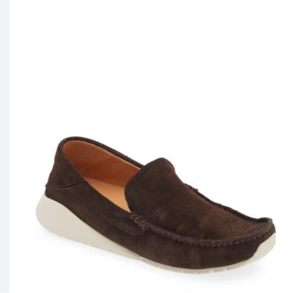 Olukai Mens Ka’a Dark Wood Suede Loafers